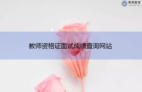教师资格证面试成绩查询网站