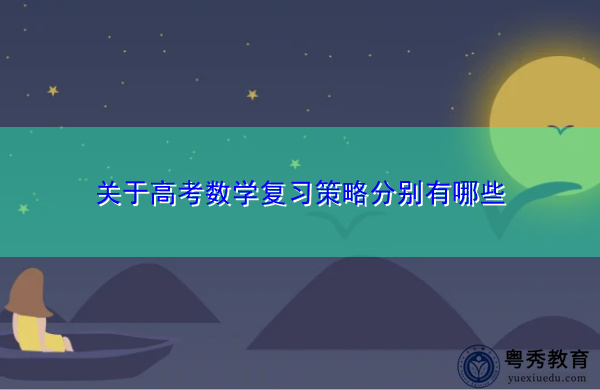 关于高考数学复习策略分别有哪些 关于高考数学复习策略分别有哪些