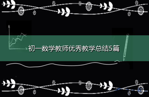 初一数学教师优秀教学总结5篇