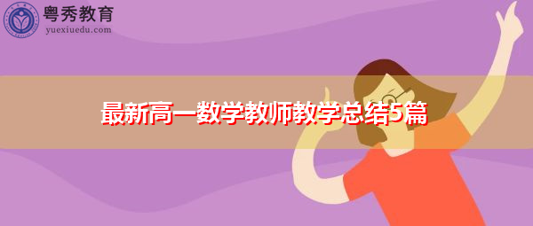 最新高一数学教师教学总结5篇