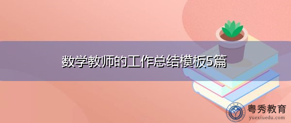 数学教师的工作总结模板5篇