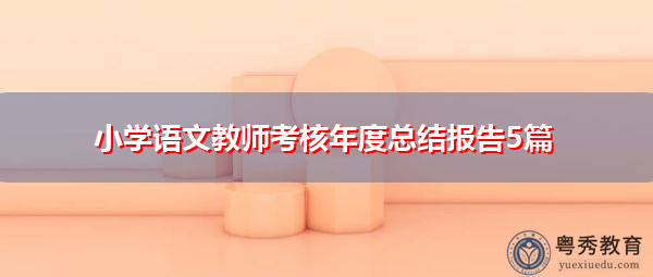 小学语文教师考核年度总结报告5篇