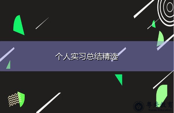 个人实习总结精选