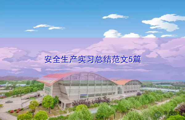 安全生产实习总结范文5篇