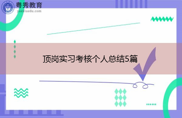 顶岗实习考核个人总结5篇 顶岗实习考核个人总结5篇