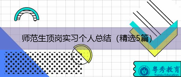 师范生顶岗实习个人总结（精选5篇）