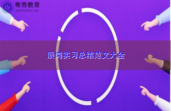 顶岗实习总结范文大全 顶岗实习总结范文大全