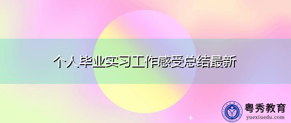 个人毕业实习工作感受总结最新 个人毕业实习工作感受总结最新