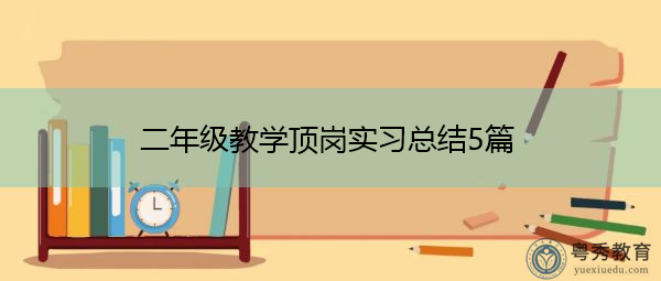 二年级教学顶岗实习总结5篇