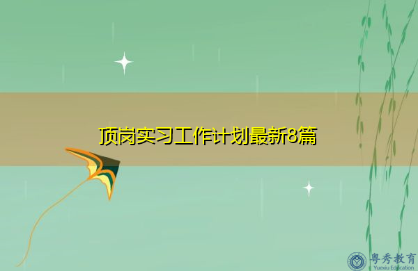 顶岗实习工作计划最新8篇 顶岗实习工作计划最新8篇