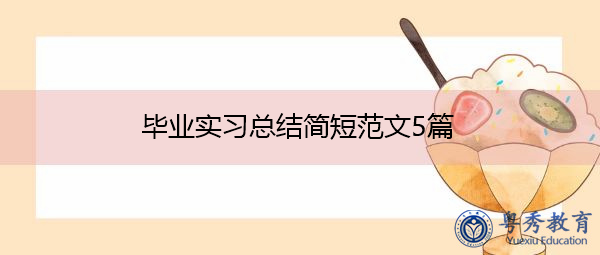 毕业实习总结简短范文5篇