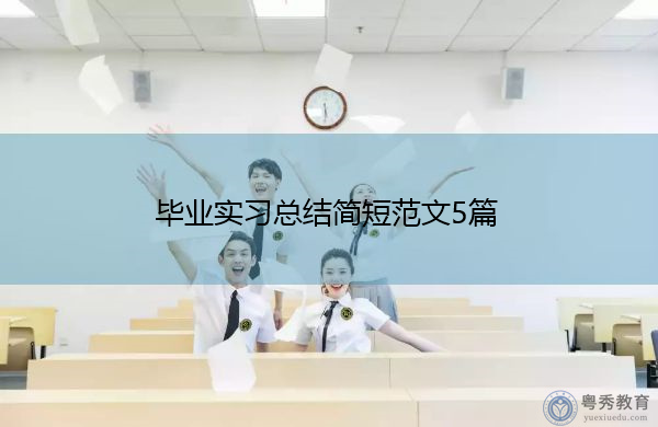 毕业实习总结简短范文5篇
