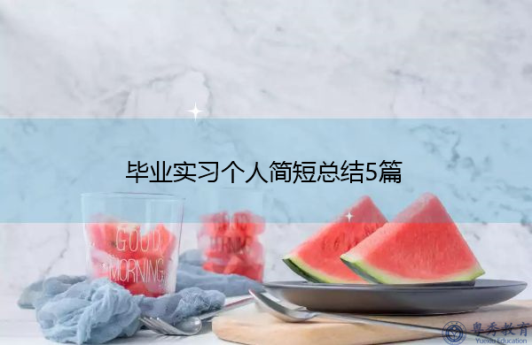 毕业实习个人简短总结5篇 毕业实习个人简短总结5篇