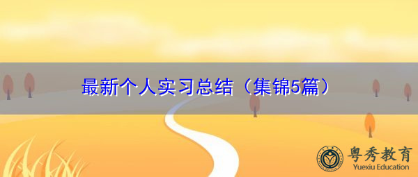 最新个人实习总结(集锦5篇) 最新个人实习总结(集锦5篇)
