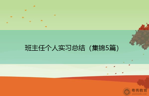 班主任个人实习总结(集锦5篇) 班主任个人实习总结(集锦5篇)
