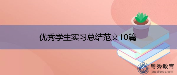 优秀学生实习总结范文10篇 优秀学生实习总结范文10篇