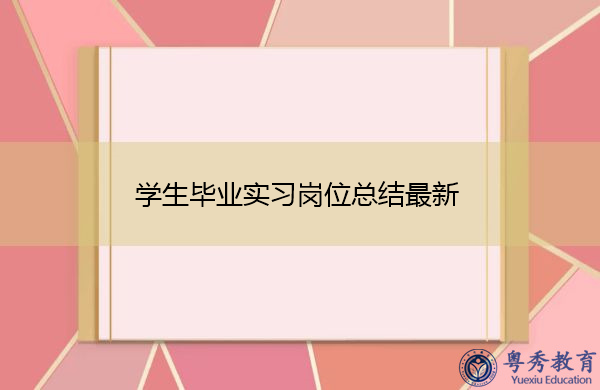 学生毕业实习岗位总结最新 学生毕业实习岗位总结最新