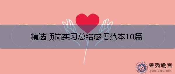 精选顶岗实习总结感悟范本10篇 精选顶岗实习总结感悟范本10篇