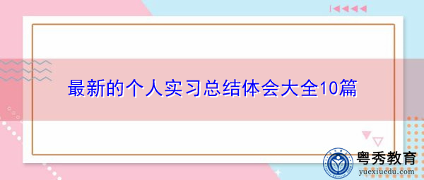 最新的个人实习总结体会大全10篇 最新的个人实习总结体会大全10篇
