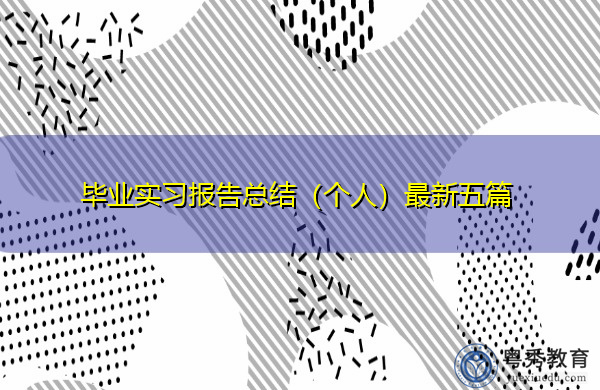 毕业实习报告总结（个人）最新五篇