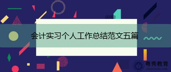 会计实习个人工作总结范文五篇 会计实习个人工作总结范文五篇
