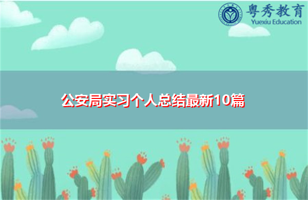 公安局实习个人总结最新10篇 公安局实习个人总结最新10篇