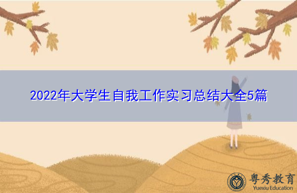 2022年大学生自我工作实习总结大全5篇 2022年大学生自我工作实习总结大全5篇