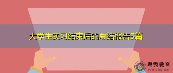 大学生实习结束后的总结报告5篇
