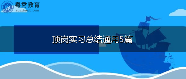 顶岗实习总结通用5篇 顶岗实习总结通用5篇