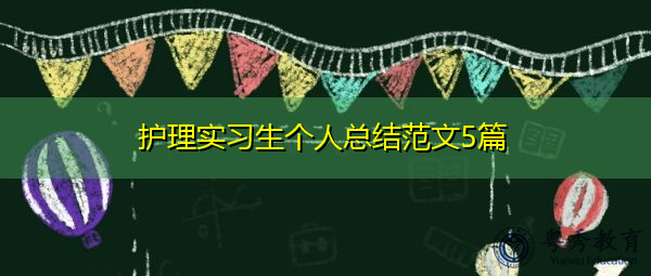 护理实习生个人总结范文5篇 护理实习生个人总结范文5篇