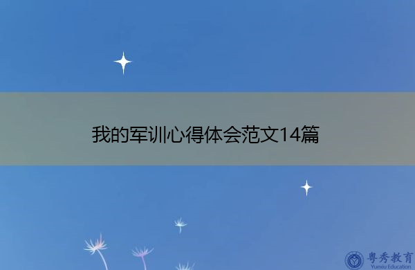 我的军训心得体会范文14篇