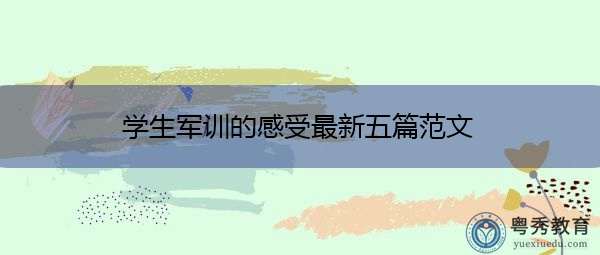 学生军训的感受最新五篇范文
