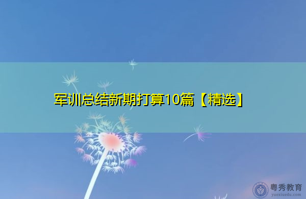 军训总结新期打算10篇【精选】
