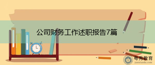 公司财务工作述职报告7篇
