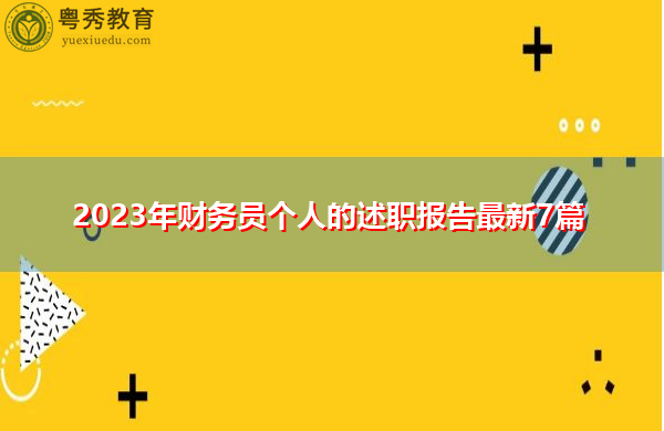 2023年财务员个人的述职报告最新7篇