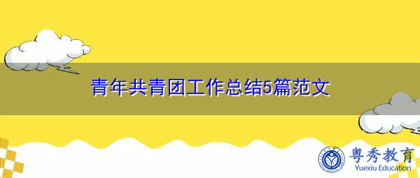 青年共青团工作总结5篇范文