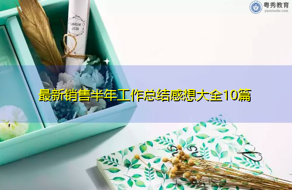 最新销售半年工作总结感想大全10篇 最新销售半年工作总结感想大全10篇