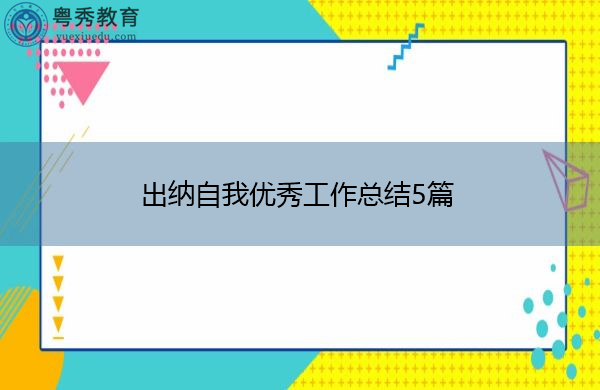 出纳自我优秀工作总结5篇 出纳自我优秀工作总结5篇