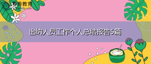 出纳人员工作个人总结报告5篇