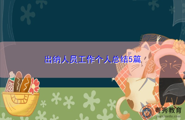 出纳人员工作个人总结5篇