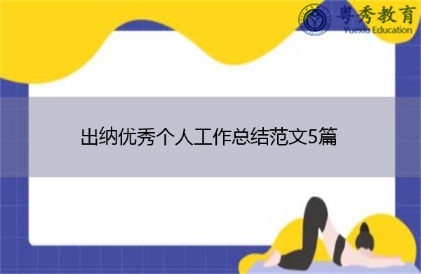 出纳优秀个人工作总结范文5篇 出纳优秀个人工作总结范文5篇