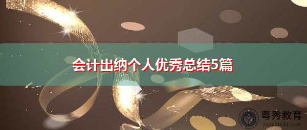 会计出纳个人优秀总结5篇 会计出纳个人优秀总结5篇