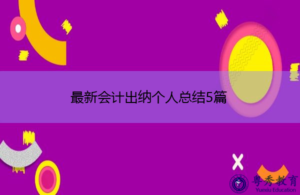 最新会计出纳个人总结5篇
