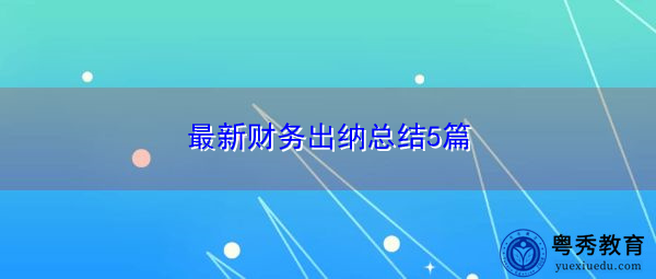 最新财务出纳总结5篇