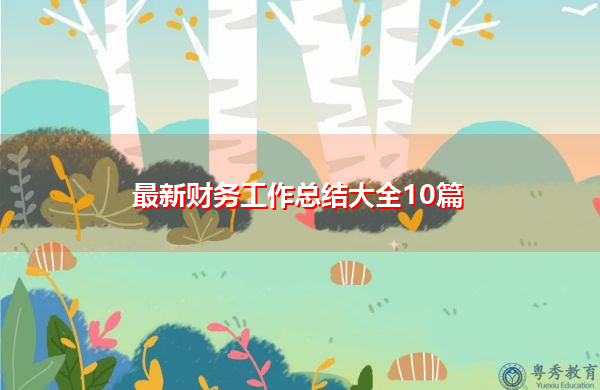 最新财务工作总结大全10篇 最新财务工作总结大全10篇
