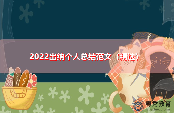 2022出纳个人总结范文（精选）