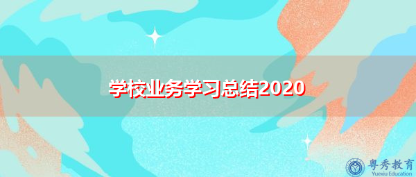 学校业务学习总结2020