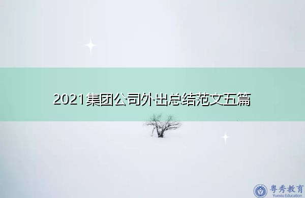 2021集团公司外出总结范文五篇 2021集团公司外出总结范文五篇