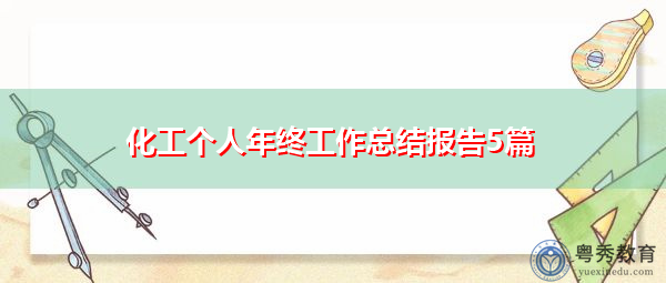 化工个人年终工作总结报告5篇 化工个人年终工作总结报告5篇