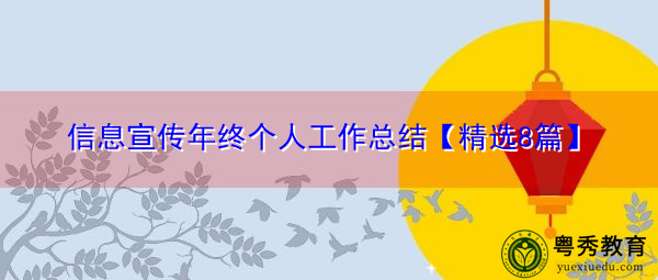 信息宣传年终个人工作总结【精选8篇】